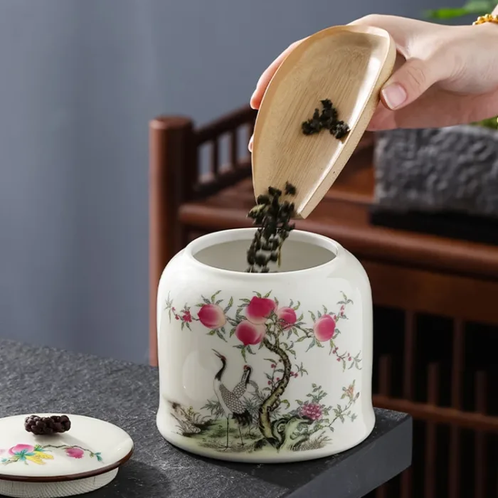 Ceramic Storage Jar with Lid - Image 2