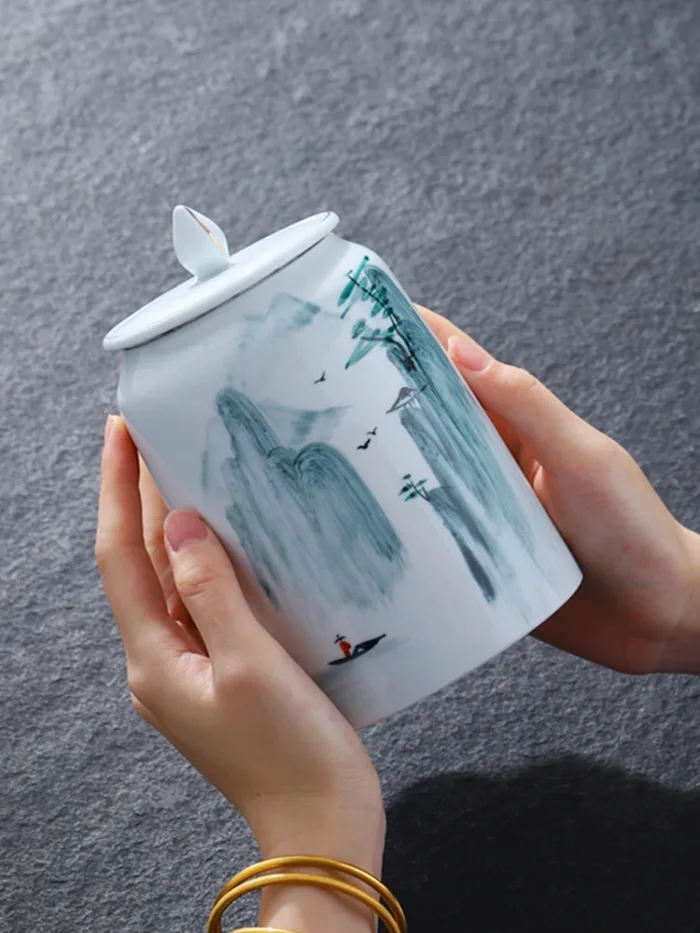 Ceramic Storage Jar with Lid - Image 4