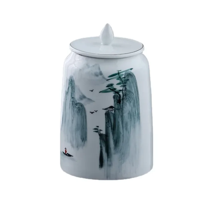 Ceramic Storage Jar with Lid - Image 6