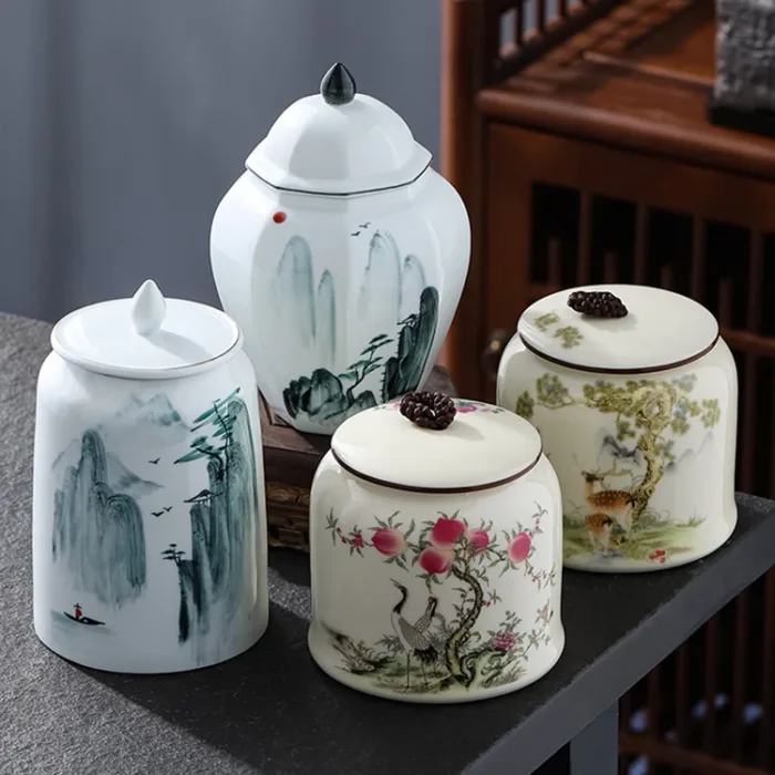Ceramic Storage Jar with Lid